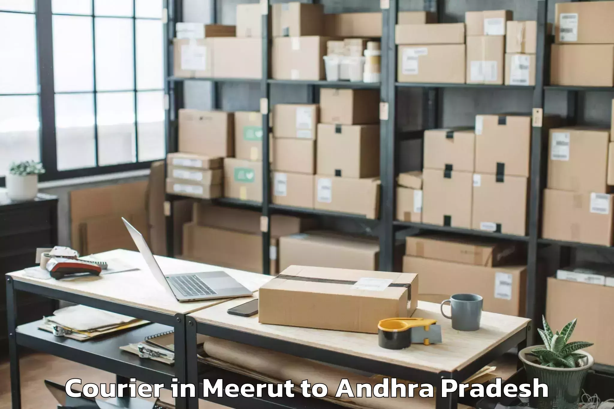 Hassle-Free Meerut to Vemulapalli Courier